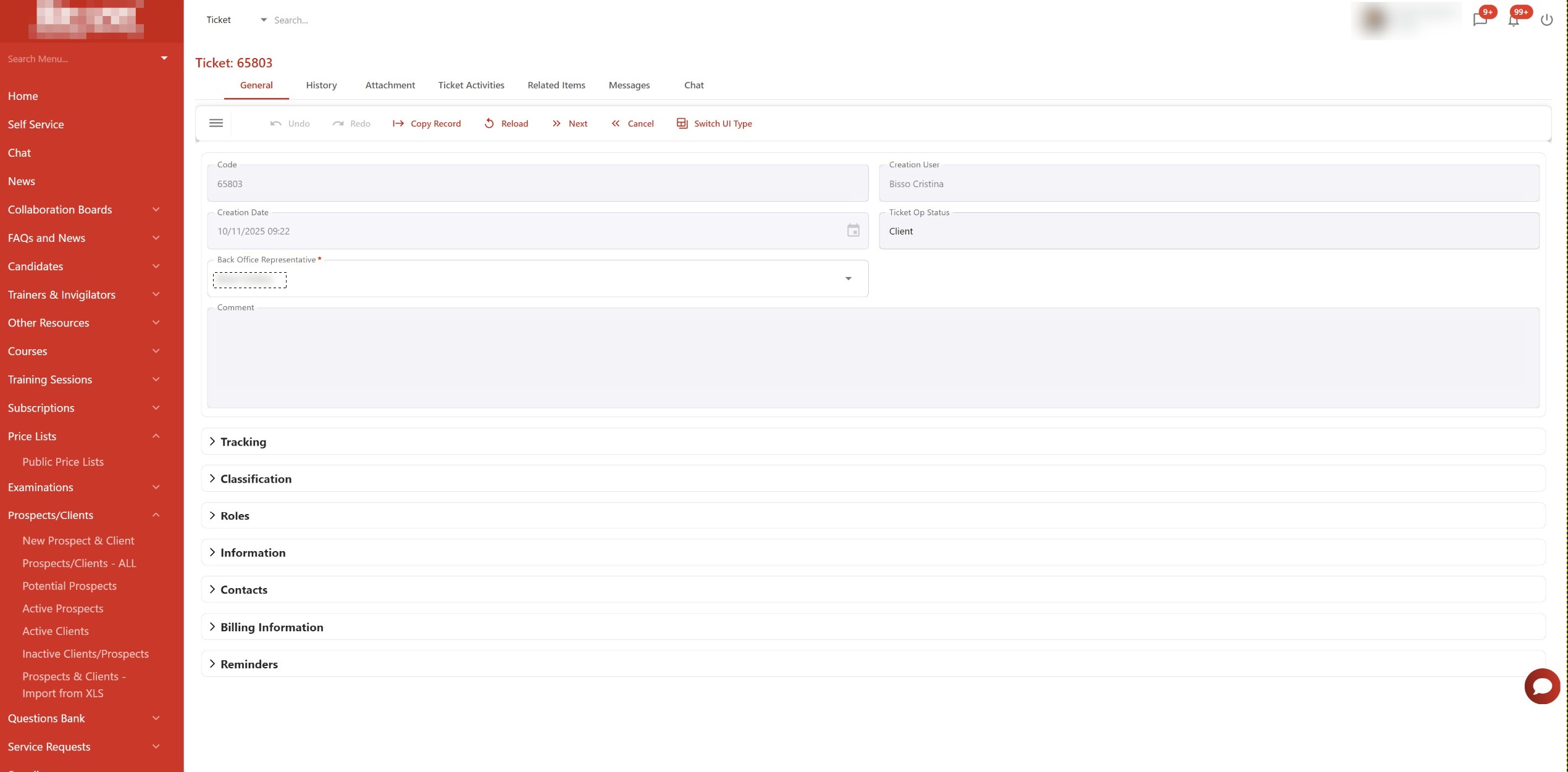 Prospect clienti di TrainingNow